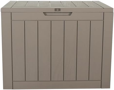 btexpert set of 2, indoor outdoor storage box, side view