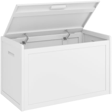 storage chest, entryway storage bench with 2 safety on a desk or shelf