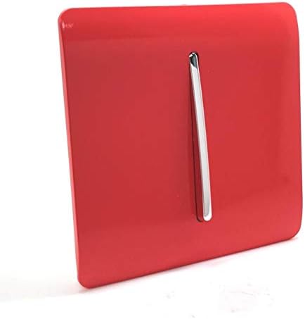 Trendi 1 Gang 3 Way Intermediate Artistic Modern Glossy 10 Amp Rocker Tactile Strawberry