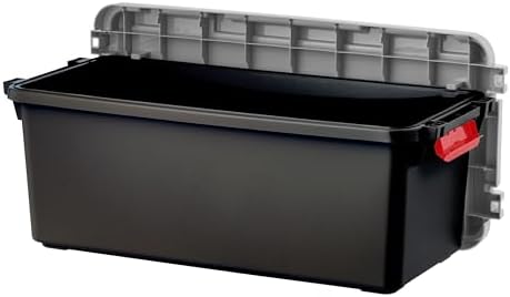 iris usa 2-pack 15 gallon lockable storage trunk, close-up detail
