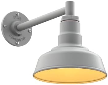 Steel Lighting Co. Hawthorne Barn Light | Outdoor Wall Mounted | 8 inch Dome | by SteelLightingCo
