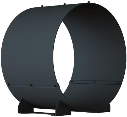 therackco. circular firewood rack for wood storage, metal, main product view