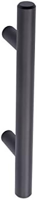 Amazon Basics Euro Bar Cabinet Handles, Drawer Pulls, 5.38-inch Length, 3-inch Hole Center, 1/2-inch Diameter, Matte Black, 20-Pack, AB1500-FB-10