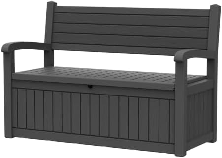 100 gallon outdoor storage bench, lockable for patio, main product view
