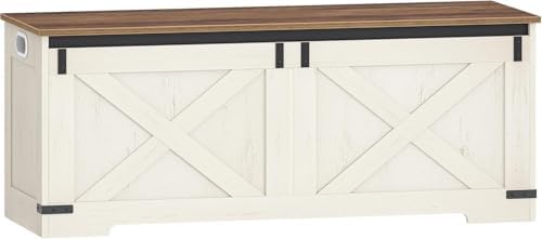 hzuaneri 47" farmhouse storage chest and bench |, view 9