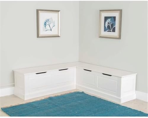 riverbay furniture backless wood corner kitchen breakfast nook, package contents