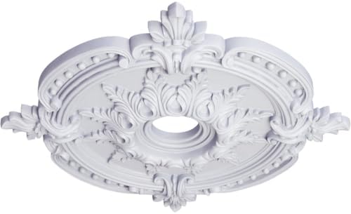 Ekena Millwork CM28BE 28 3/8"OD x 3 3/4"ID x 1 5/8"P Benson Classic Ceiling Medallion