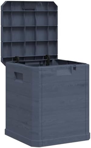 vidaxl patio storage box 23.8 gal anthracite, main product view