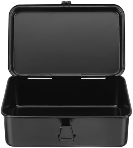 doitool small tool box organizer metal toolbox for, front angle view