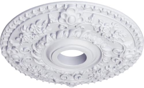 Ekena Millwork CM18RO 18-Inch OD x 3 1/2-Inch ID x 1 1/2-Inch P Rose Ceiling Medallion