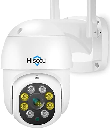 Hiseeu 5MP 360° Pan Tilt Camera WiFi Security Camera Outdoor Motion Tracking by Hiseeu