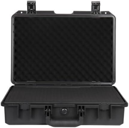 ip67 waterproof protective hard case with custom foam on a desk or shelf