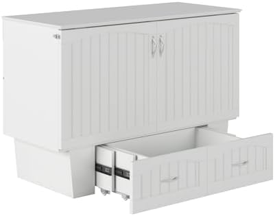 afi, nantucket murphy bed chest full with 6", view 11