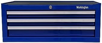 workington industrial 3 drawers portable metal intermediate box, close-up detail
