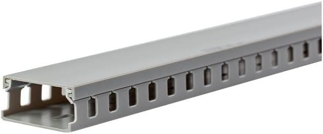 StarTech 5.6ft Server Rack Cable Management, TAA (AD105X1) | Customizable 2in x 1in Open Slot Network & Data Finger Duct Wire Raceway Organizer with Cover