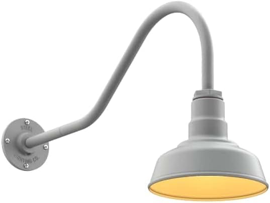 Steel Lighting Co. Hawthorne Barn Light | Outdoor Wall Mounted | 8 inch Dome | by SteelLightingCo