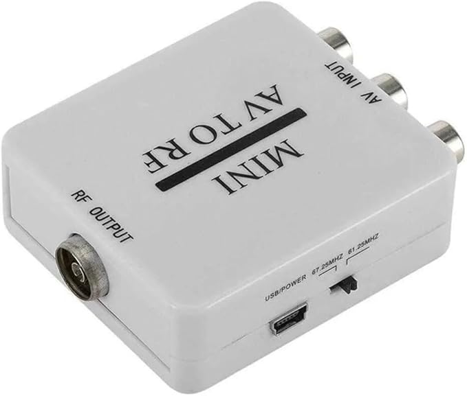 SAIZHUO Video Converter, AV to RF Mini Video Converter Box Driver-Free Adapter by SAIZHUO