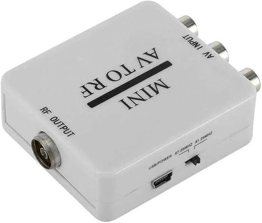 SAIZHUO Video Converter, AV to RF Mini Video Converter Box Driver-Free Adapter by SAIZHUO
