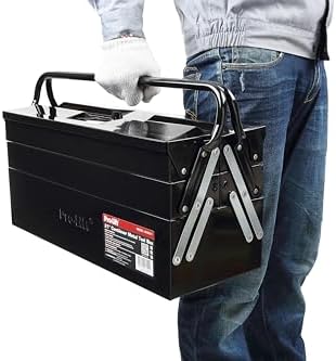 pro-lift steel tool box – 21-inch 5-tray cantilever, front angle view