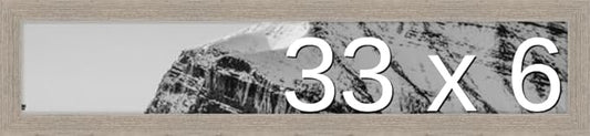 Frame It Easy 33 x 6 Rustic Gray Wood Frame by FrameItEasy