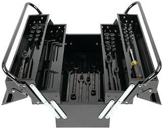 pro-lift steel tool box – 21-inch 5-tray cantilever, side view