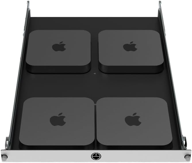 Mac mini Sliding Rack Shelf. Mounts 4 Mac Minis in A 19In Standard Rack. - Image 5