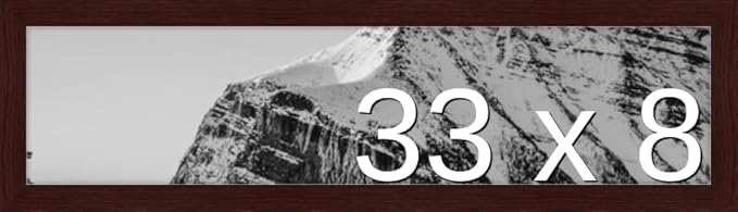 Frame It Easy 33 x 8 Merlot Wood Frame by FrameItEasy