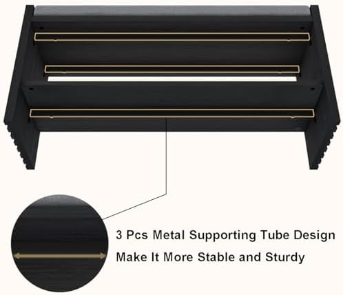 bon augure entryway shoe bench with storage & on a desk or shelf