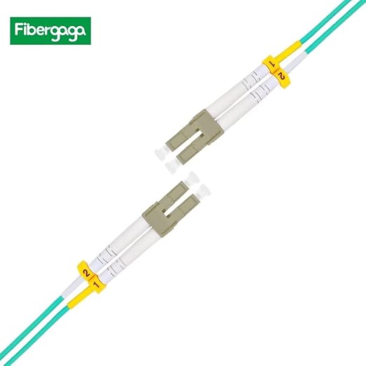Fibergaga 1m OM3 LC to LC Fiber Patch Cable, 10GB/40GB Multimode Duplex - Image 4