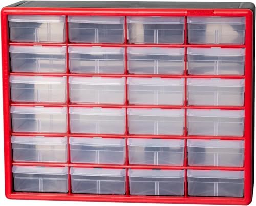 akro-mils 24-drawer plastic drawer storage cabinet for garage, view 9