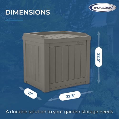 suncast 2 pack 22 gallon indoor or outdoor, front angle view