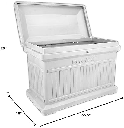 rts home accents parcelwirx premium horizontal storage cabinet/lockable, front angle view
