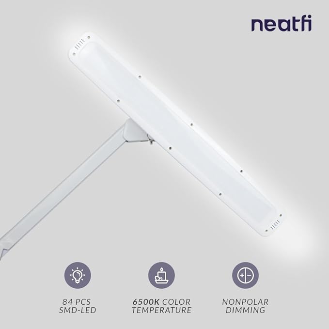 Neatfi Elite HD XL Task Lamp, 1600 Lumens, Non-Polar Dimming, Desk Light - Image 2