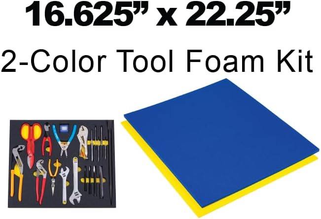 5s tool box shadow foam organizers (2 color), side view