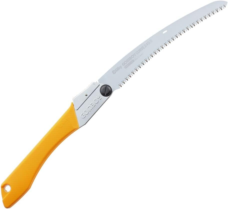 Silky - 717-24 GomBoy Curve Professional Folding Saw 240mm, Large Teeth Yellow