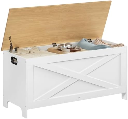 mahancris 39.4" storage chest with lid, storage bench, view 9