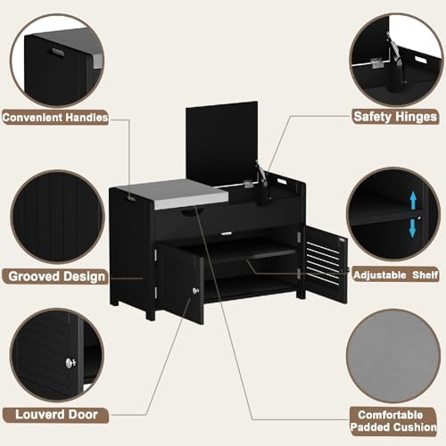 choochoo shoe storage bench with lift top storage on a desk or shelf