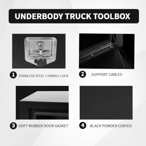 24 inch underbody tool boxes set of 2,underbody, side view