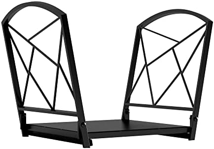 fire beauty folding iron firewood log rack for showing dimensions