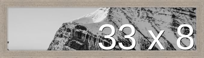 Frame It Easy 33 x 8 Rustic Gray Wood Frame by FrameItEasy