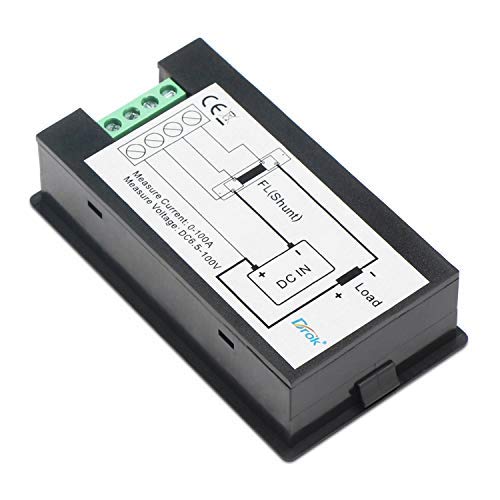 DROK DC Power Meter, 8-100V 100A Volt Amp Watt Meter, LCD Display Multimeter - Image 6