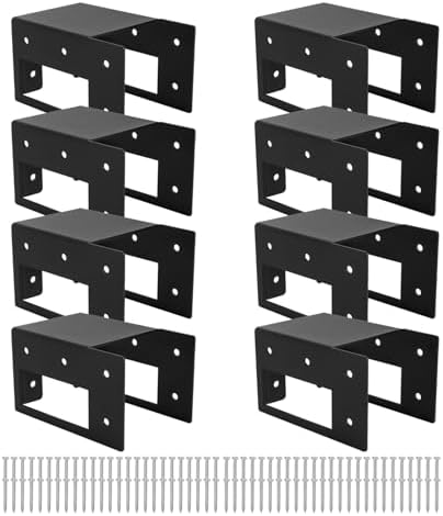 firewood log storage holder 8 pack,firewood rack brackets, front angle view