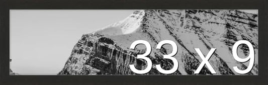 Frame It Easy 33 x 9 Coffee Wood Frame by FrameItEasy
