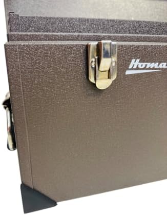 homak 32-inch industrial steel toolbox, brown wrinkle powder, view 9