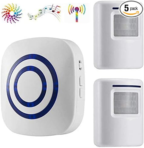 Wireless Driveway Alarm Door Chimes, Business Smart Infrared Visitor Doorbell by Angelland