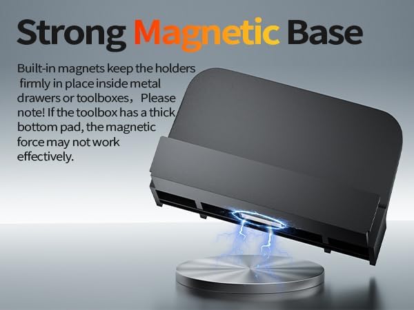 magnetic pliers organizer for tool boxdrawer, modular plier on a desk or shelf