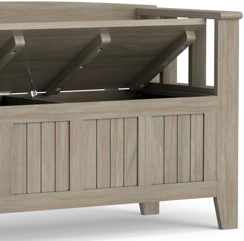 simplihome acadian storage bench and cabinet set in, view 11