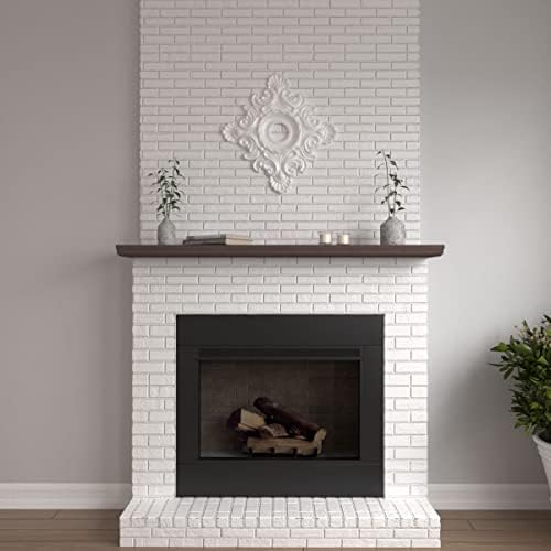 Ekena Millwork CM18CR Crawley Ceiling Medallion, 18"W x 18"H x 3 1/4"ID x 1 1/2"P, Factory Primed