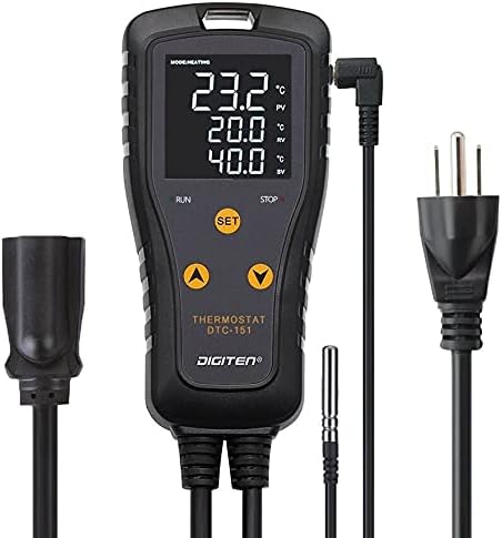DIGITEN DTC151 Temperature Controller Plug-in Thermostat Cooling Heating by DIGITEN