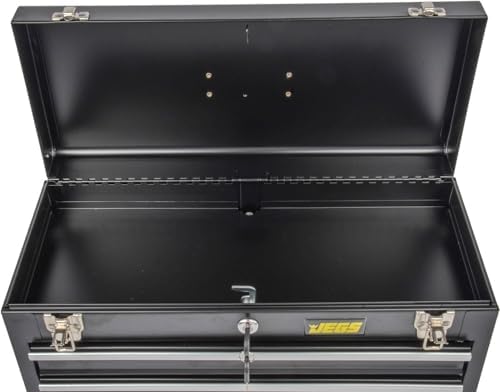portable 3 drawer tool box, side view